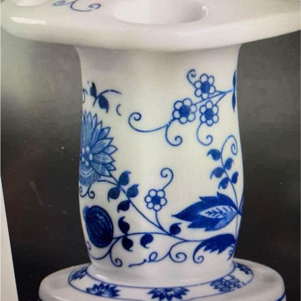 Vienna Woods Vintage blue onion toothbrush holder by Seymour Mann vgc